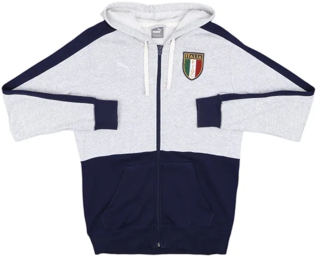 2013-14 Italy Puma Hooded Track Jacket - 9/10 - (M)