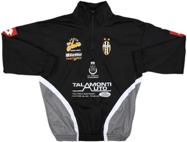 2002-03 Juventus Lotto 1/4 Zip Drill Top - 9/10 - (S)
