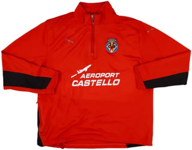 2007-08 Villarreal Puma 1/4 Zip Drill Top - 4/10 - (M)