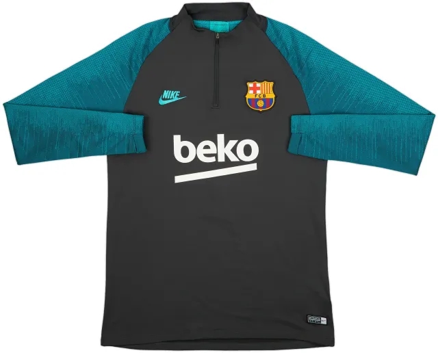 2019-20 Barcelona Nike 1/4 Zip Drill Top - 8/10 - (M)