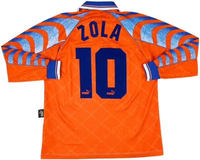 1995-96 Parma Fourth L/S Shirt Zola #10 - 6/10 - (M)