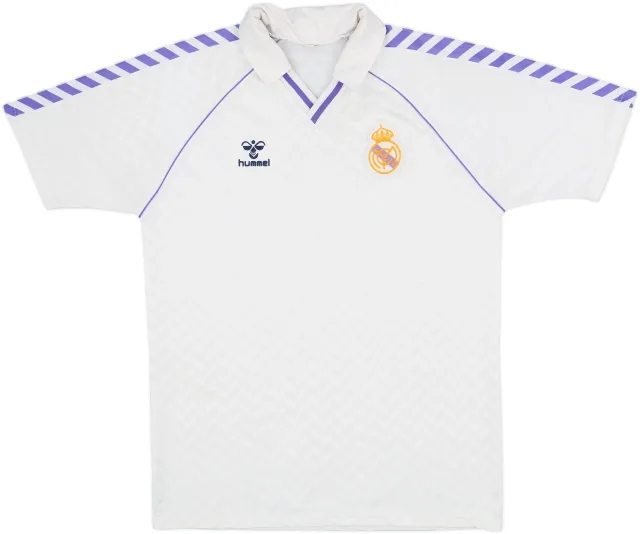 1986-88 Real Madrid Home Shirt - 8/10 - (XL)