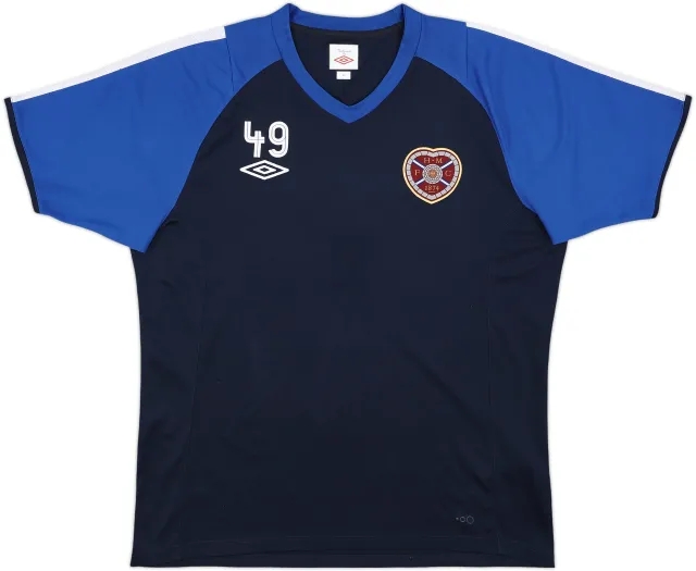 Umbro Heart of Midlothian Mens SS Player Issue Home Shirt 2010/11