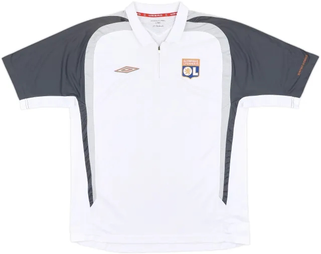 2007-08 Lyon Umbro 1/4 Zip Training Shirt - 8/10 - (L)