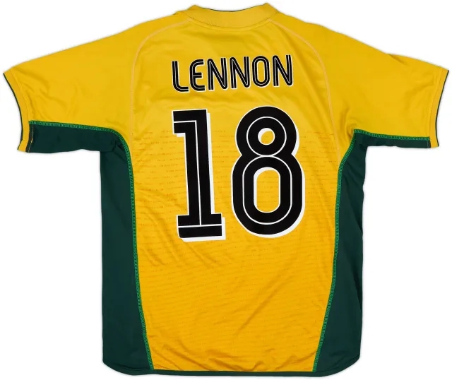 2002-03 Celtic Away Shirt Lennon #18 - 8/10 - (M)