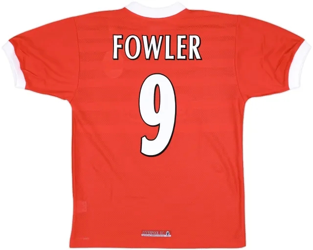 1998-00 Liverpool Home Shirt Fowler #9 (M)