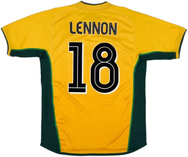 2002-03 Celtic Away Shirt Lennon #18 - 7/10 - (M)