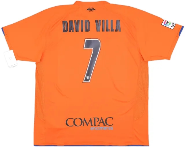 2007-08 Valencia Away Shirt David Villa #7 (XXL)