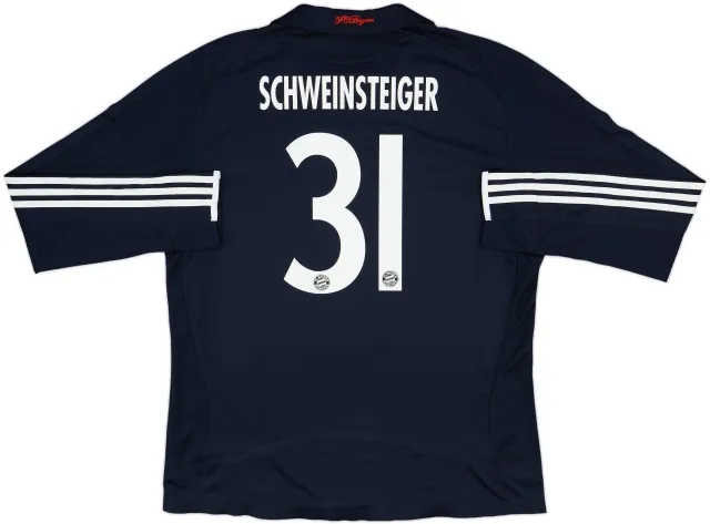 2008-09 Bayern Munich Player Issue Away L/S Shirt Schweinsteiger #31 - 8/10 - (XL)
