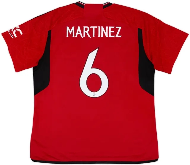 2023-24 Manchester United Home Shirt Martinez #6 - 9/10 - (XL)