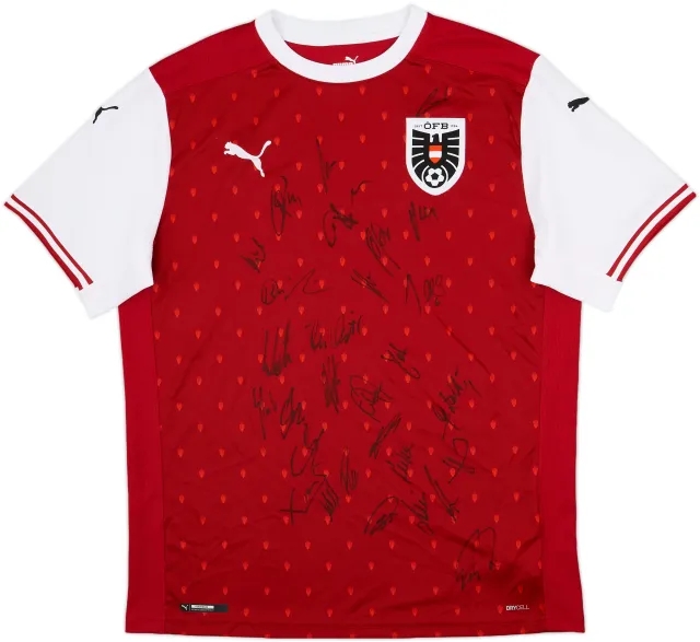 2020-22 Austria Signed Home Shirt - 10/10 - (L)