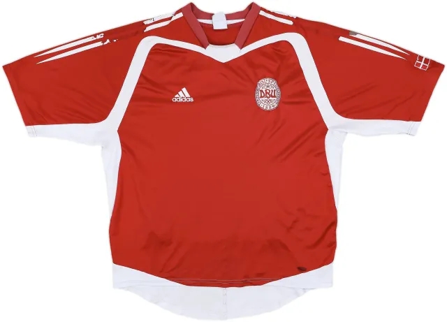 adidas Denmark Mens SS Home Shirt 2004