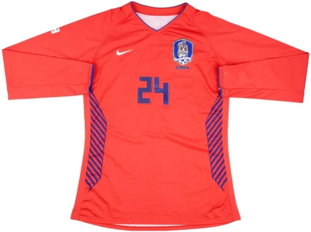 2006-08 South Korea Home L/S Shirt #24 - 8/10 - (XXL)