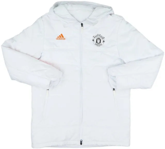 2020-21 Manchester United adidas Padded Bench Coat - 8/10 - (XL)