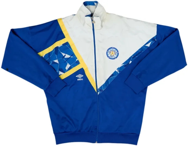 1990-91 Leeds United Umbro Track Jacket - 7/10 - (XXL)