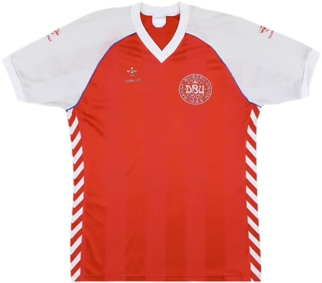 Hummel Denmark Mens SS Home Shirt 1984