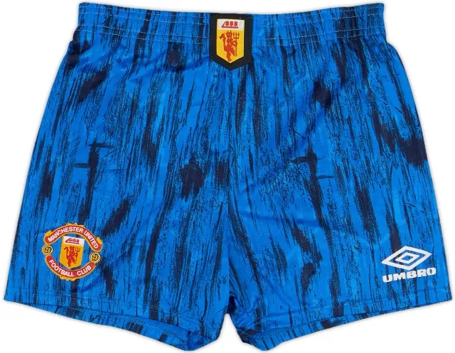 1992-93 Manchester United Away Shorts - 7/10 - (S.Boys)