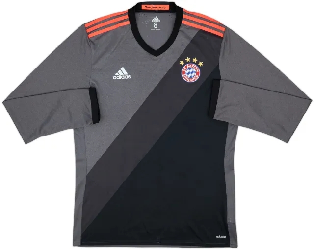 2016-17 Bayern Munich Player Issue Away L/S Shirt - 8/10 - (L)