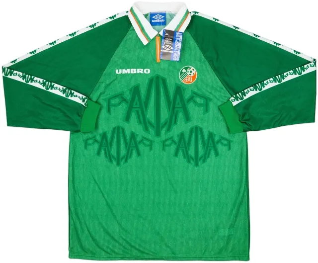 1996-98 Ireland Player Issue Home L/S Shirt (L)
