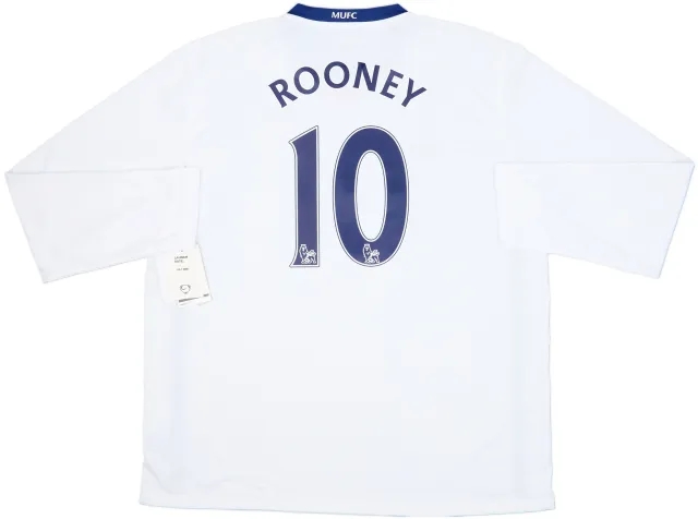 2008-10 Manchester United Away L/S Shirt Rooney #10 (XXL)
