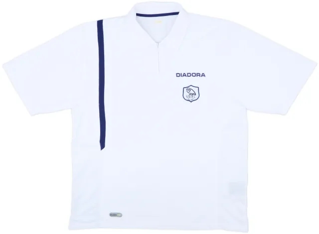 2006-07 Sheffield Wednesday Diadora 1/4 Zip Polo Shirt - 8/10 - (XL)