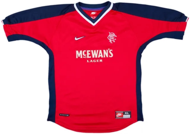 Nike Rangers Boys SS Away Shirt 1998/99