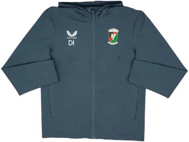 2023-24 Glentoran Staff Issue Castore Hooded Track Jacket DP - 5/10 - (L)