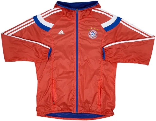 2013-14 Bayern Munich adidas Hooded Rain Jacket - 6/10 - (L)