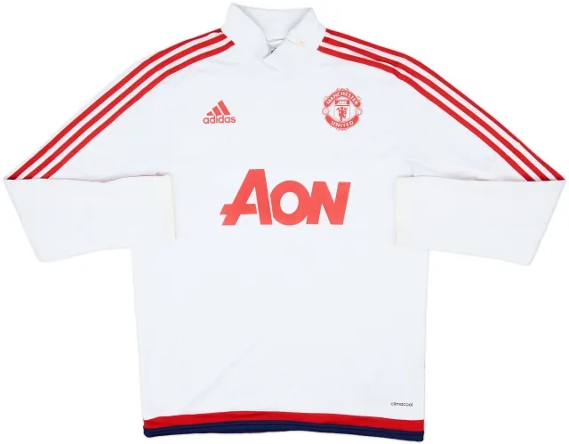 2015-16 Manchester United adidas 1/4 Zip Drill Top - 7/10 - (XL)