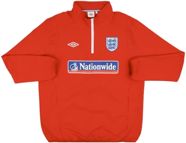 2010-11 England Umbro 1/4 Zip Drill Top - 10/10 - (XL)