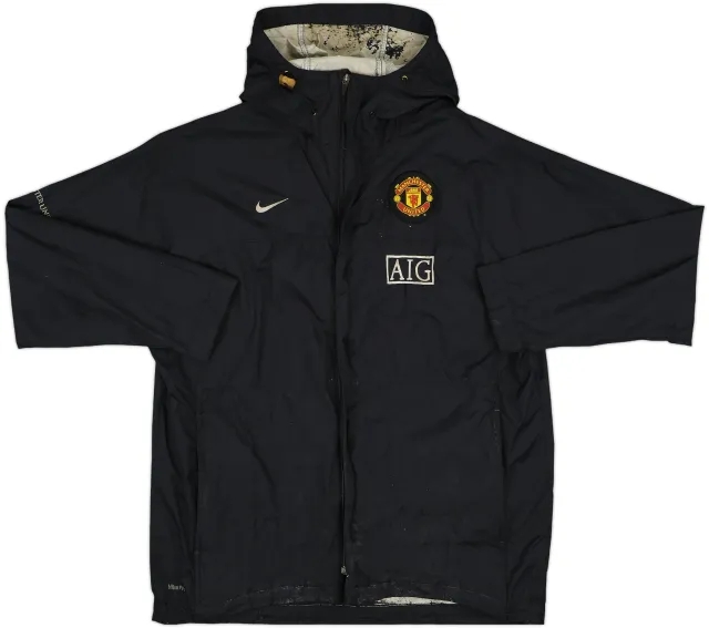 2008-09 Manchester United Nike Hooded Track Jacket - 5/10 - (XL)
