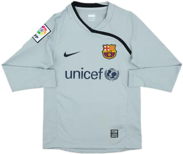 2008-09 Barcelona GK Shirt - 9/10 - (S.Boys)