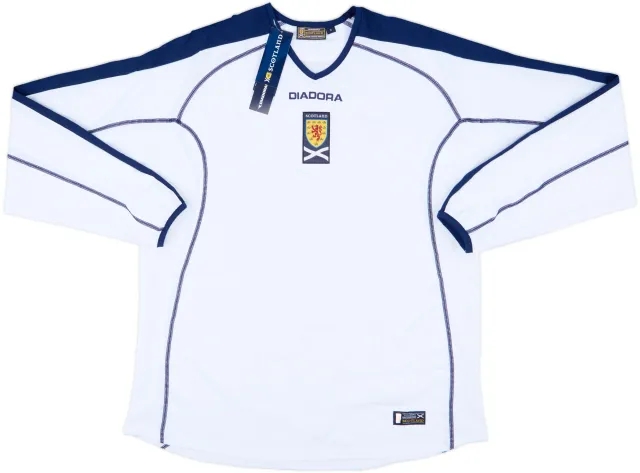 Diadora Scotland Mens LS Away Shirt 2003