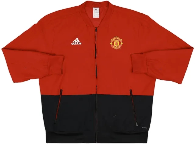 2018-19 Manchester United adidas Track Jacket - 7/10 - (XL)