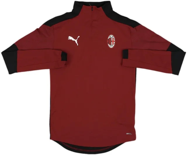 2019-20 AC Milan Puma 1/4 Zip Drill Top - 8/10 - (XS)