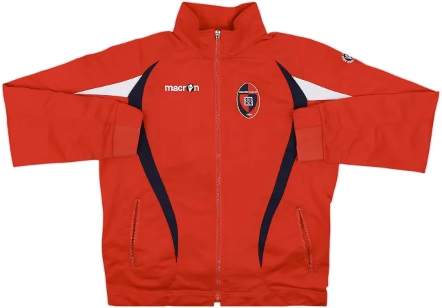 2010-11 Cagliari Macron Track Jacket - 9/10 - (M)
