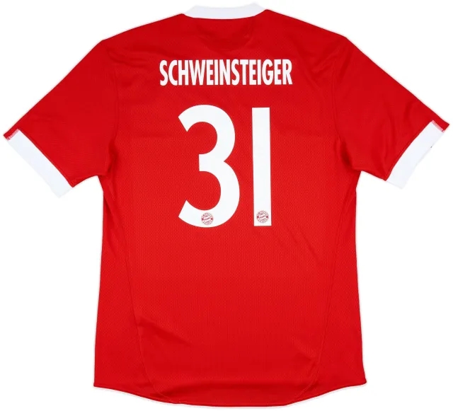 2009-10 Bayern Munich Player Issue Home Shirt Schweinsteiger #31 - 9/10 - (XL)