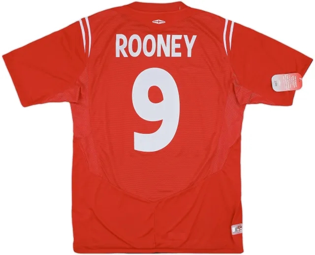 2004-06 England Away Shirt Rooney #9 (L)