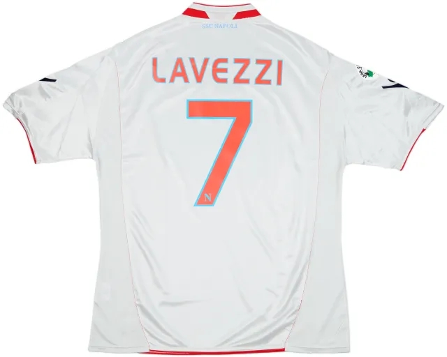 2009-10 Napoli Away Shirt Lavezzi #7 (L)
