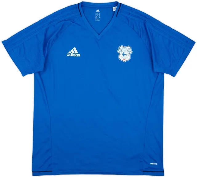 2018-19 Cardiff City adidas Training Shirt - 10/10 - (XL)