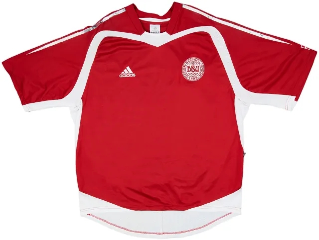 adidas Denmark Mens SS Home Shirt 2004