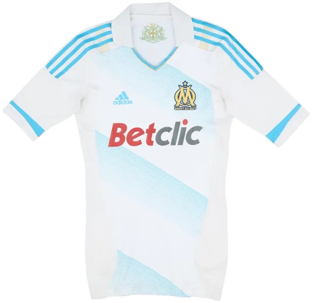 2011-12 Olympique Marseille Player Issue TechFit Home Shirt - 7/10 - (M)