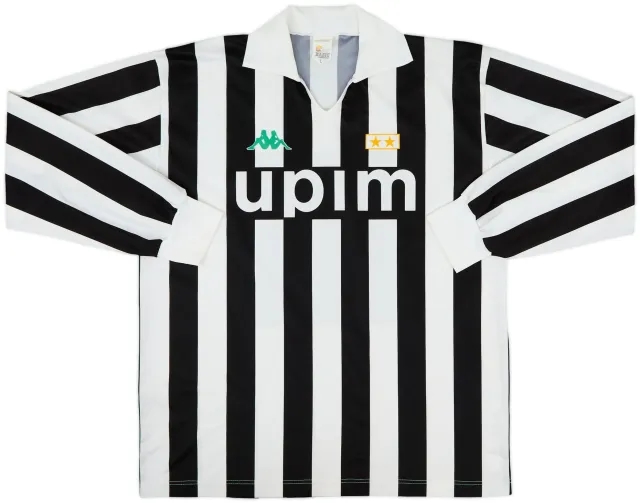1990-91 Juventus Basic Home L/S Shirt #11 - 5/10 - (L)