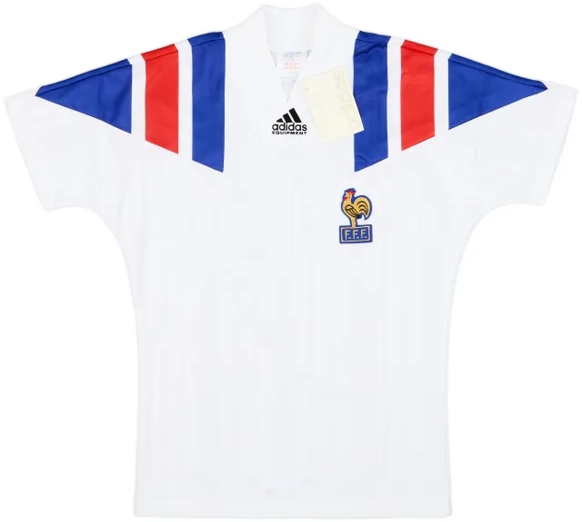 adidas France Mens SS Away Shirt 1992
