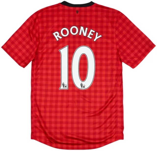 2012-13 Manchester United Home Shirt Rooney #10 (S)