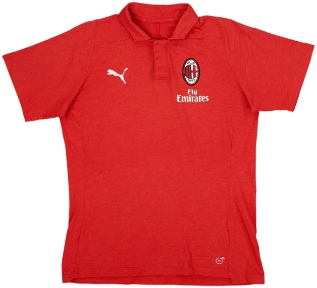 2019-20 AC Milan Puma Polo Shirt - 10/10 - (L)
