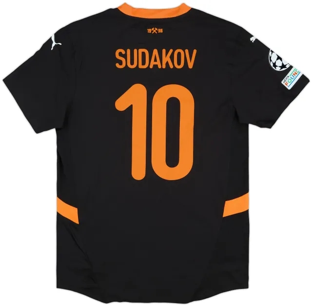 2024-25 Shakhtar Donetsk Match Issue Champions League Away Shirt Sudakov #10