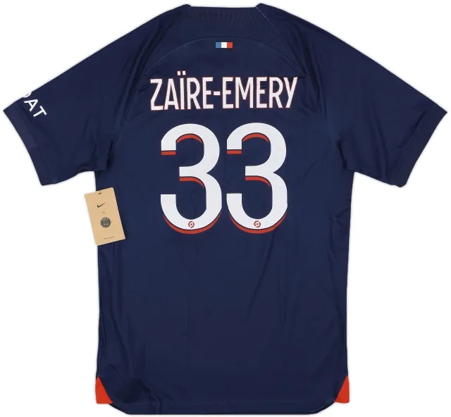 2023-24 Paris Saint-Germain Home Shirt Zaire-Emery #33 (S)