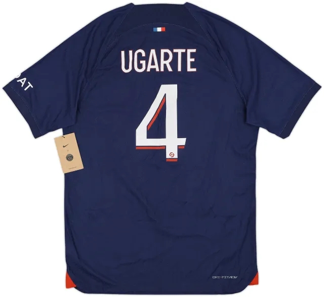 2023-24 Paris Saint-Germain Authentic Home Shirt Ugarte #4 (M)