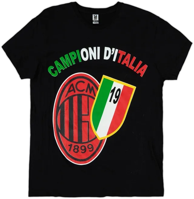 2010 AC Milan Graphic Tee - 10/10 - (Women's M)